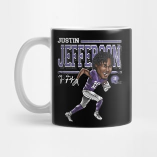 Justin Jefferson Minnesota Cartoon Mug